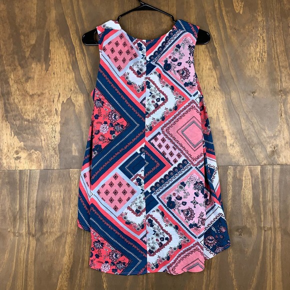 Roz & Ali Womens Blouse Floral Geometric Momcore Classiccore Stretch Large - Picture 8 of 9